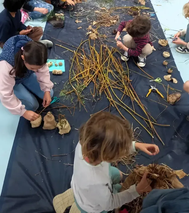 Créations d'art et de nature à l'école de Morgat