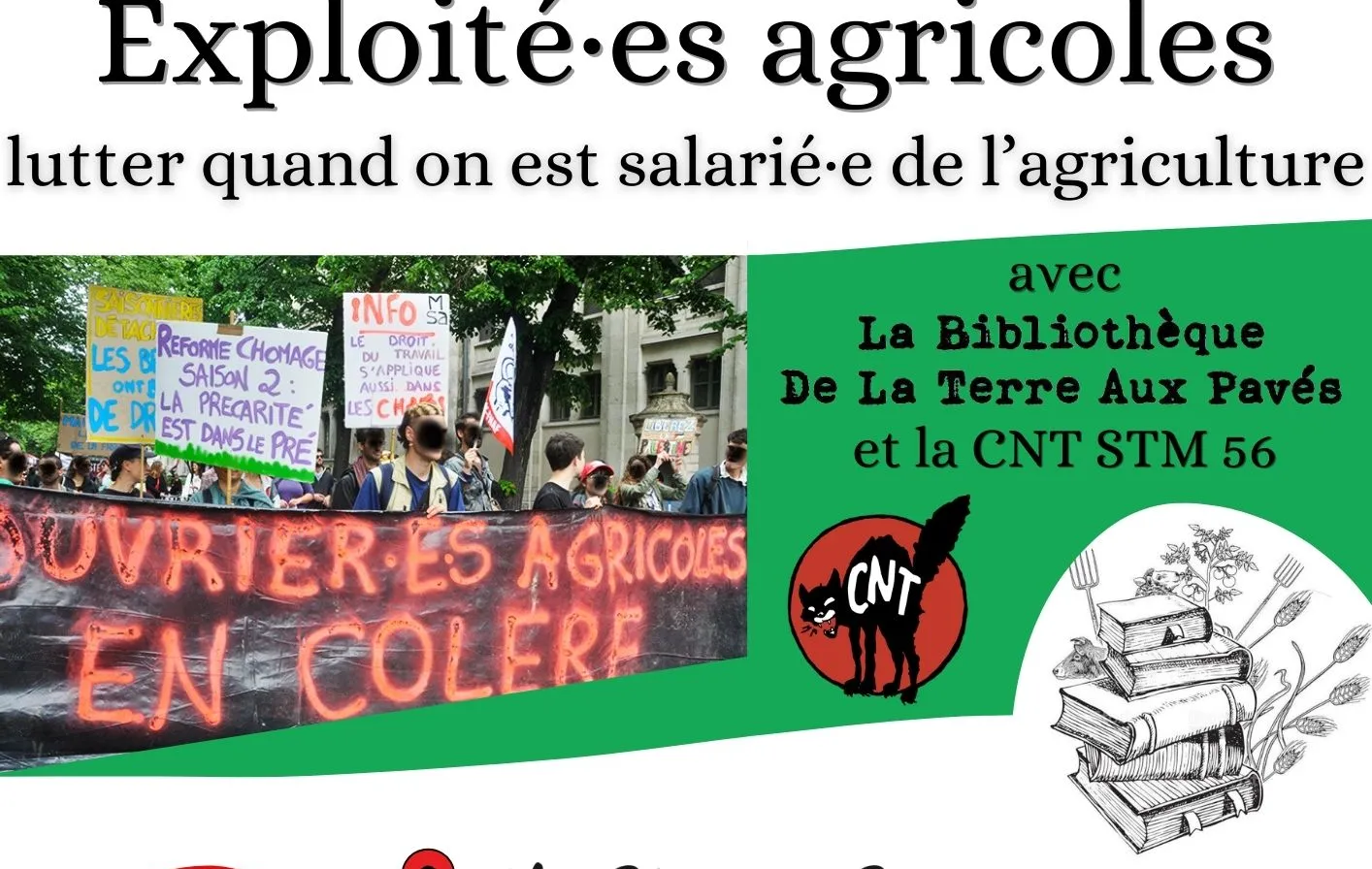 MERCREDI 26 FÉVRIER 2025 – Les BLABLAS de l’ESS « Exploité·es agricoles : lutter quand on est salarié de l’agriculture ! » – 19H30 au Champ Commun à AUGAN