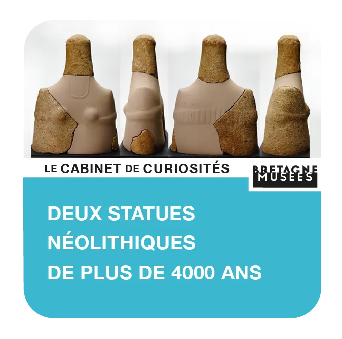 8. Deux statues néolithiques vieilles de plus de 4000 ans