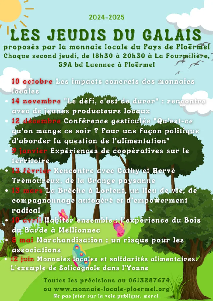LE TIMBRE DU COIN 2025 - [INTW] LES JEUDIS DU GALAIS - prochain RDV : 09/01/2025 Thème : Coopératives