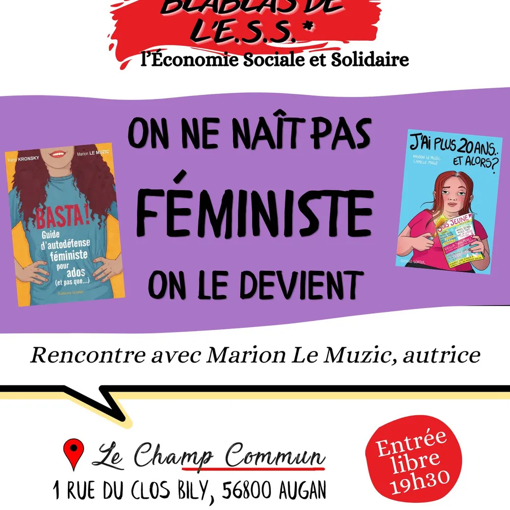 On ne naît pas féministe, on le devient ! Rencontre avec Marion Le Muzic [Blablas de l'ESS du 29/04/26]