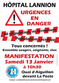 Manifestadeg Lannuon evit ospitalioù Aodoù an Arvor