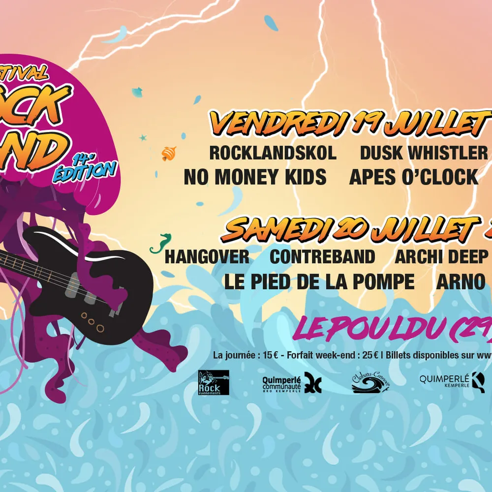 Les 19 et 20 Juillet, c'est la 14e édition du Festival Rockland, au Pouldu (29) !