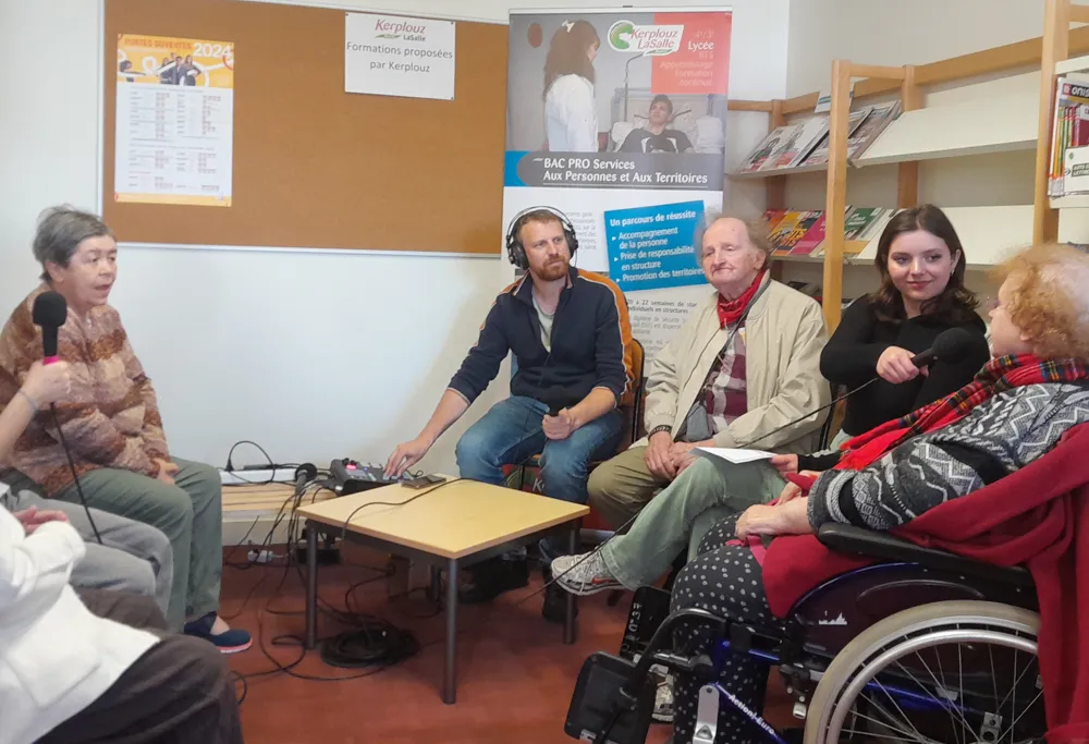 Rencontre avec les lycéennes et lycéens de Kerplouz à Auray !