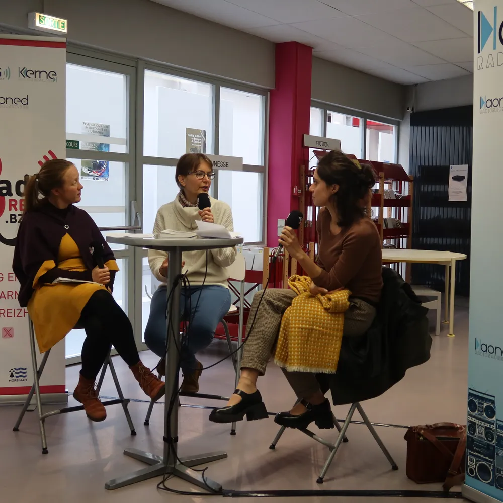 Festival du livre en Bretagne, Guérande 2024 échange avec Loeiza An Duigou