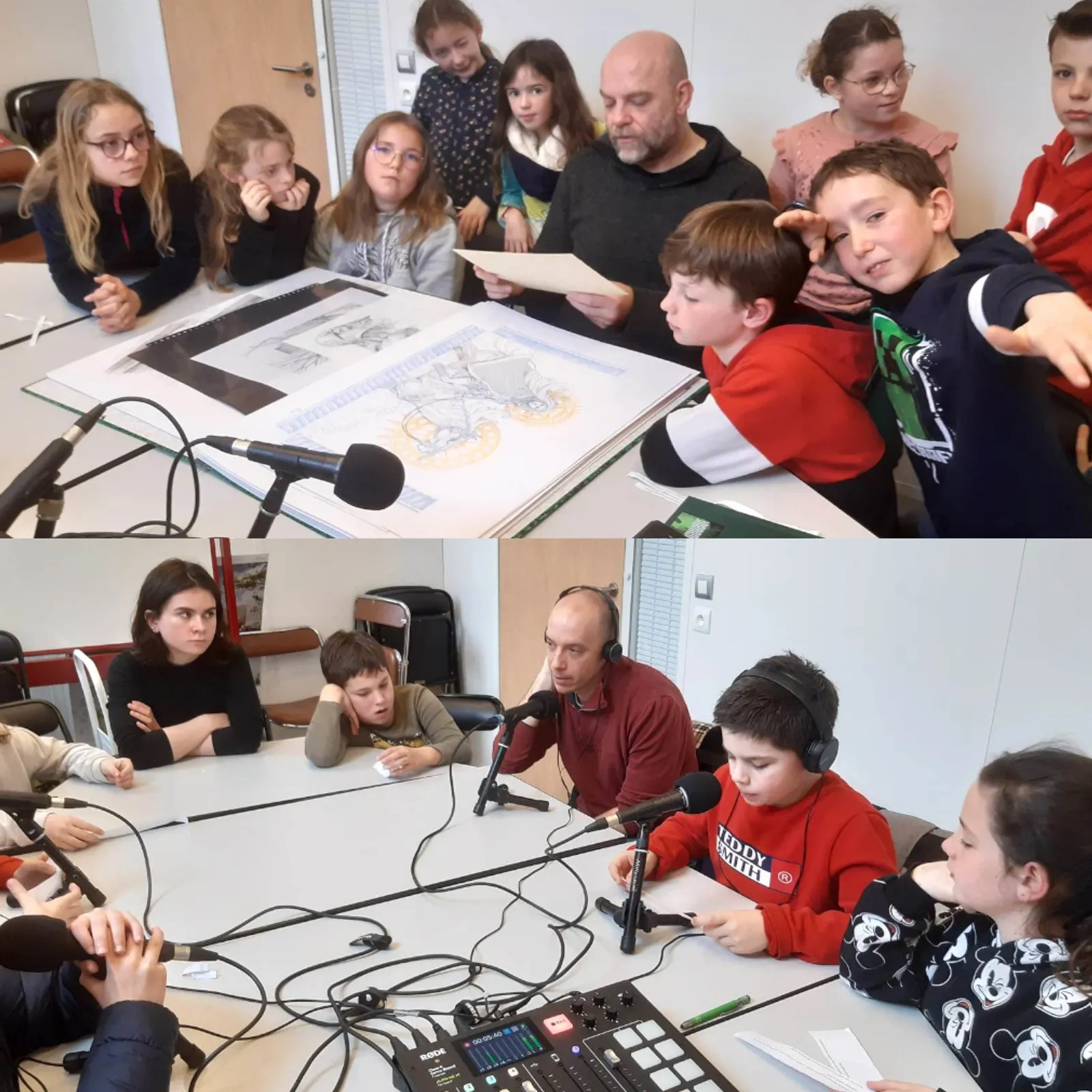 Danses et dessins de Bretagne - Interviews par les jeunes pluvignois