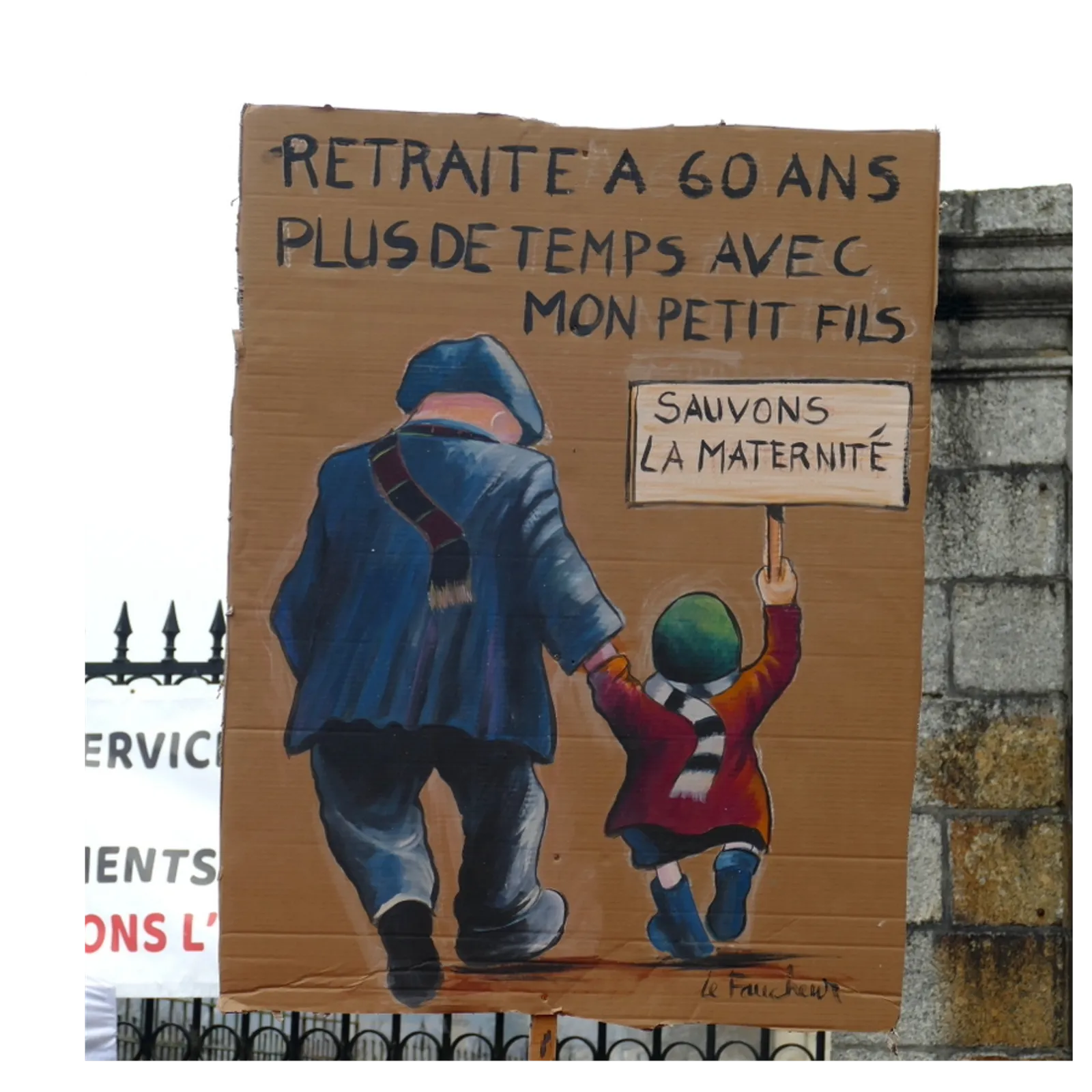 Manif a-enep adreizh al leveoù e Gwengamp