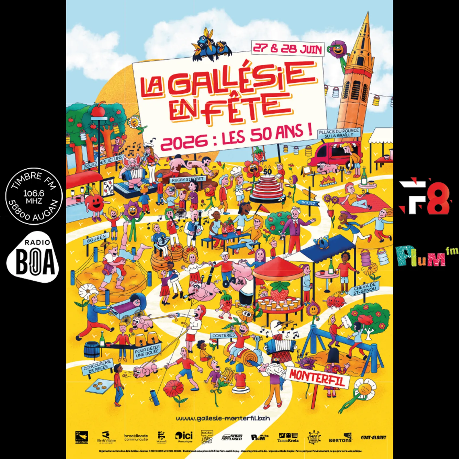 Les 50 ans de "La Gallésie En Fête" à Monterfil avec TimbreFM, Frequence 8, Plum'FM & Radio BOA [DIRECT INTEGRAL]