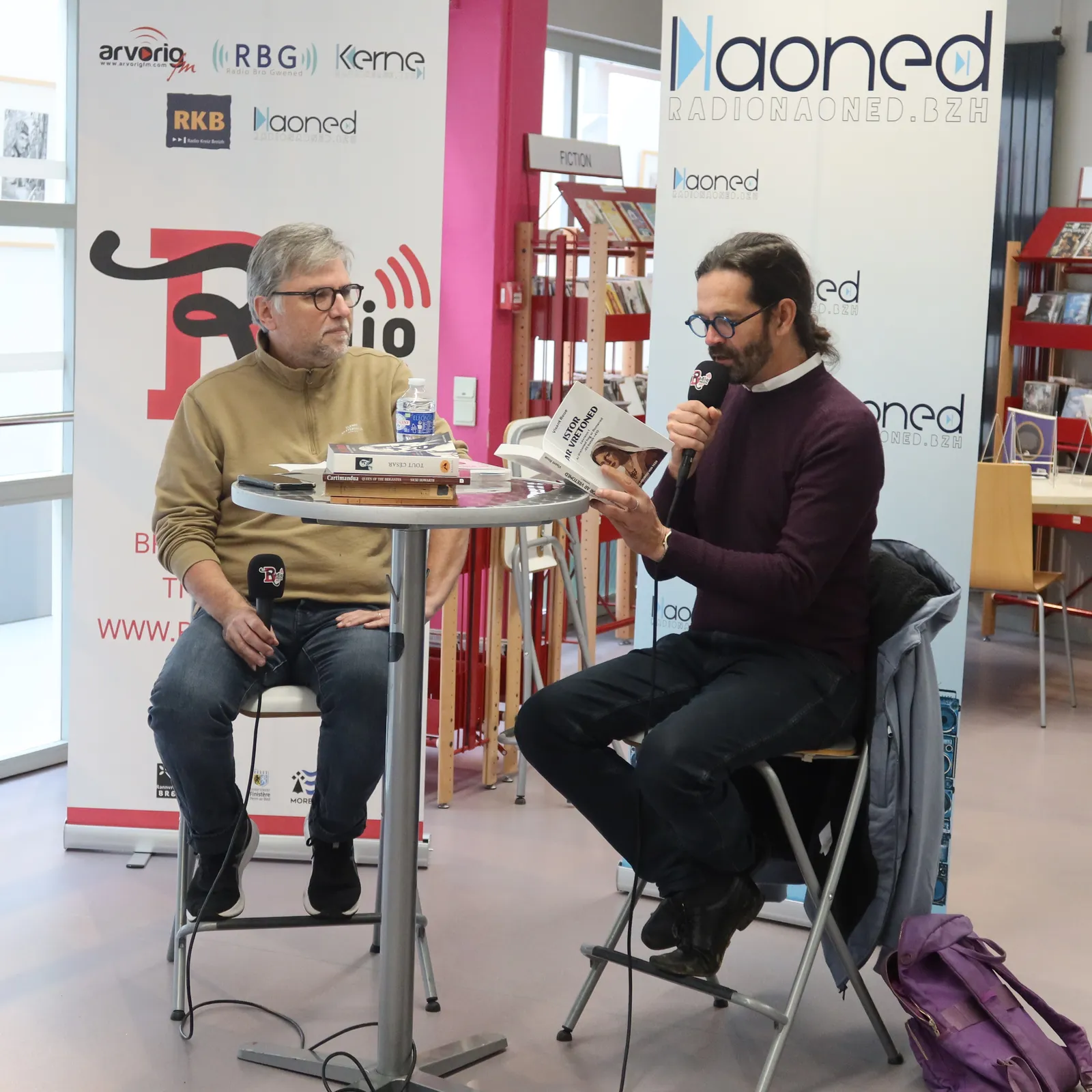 Festival du Livre en Bretagne 2025, échange avec Visant Roue