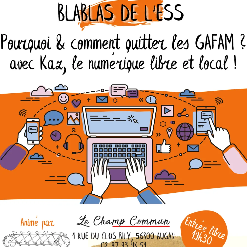 Pourquoi & comment quitter les GAFAM ? avec Kaz, le numérique libre et local ! [Blablas de l'ESS du 29/05/2024]