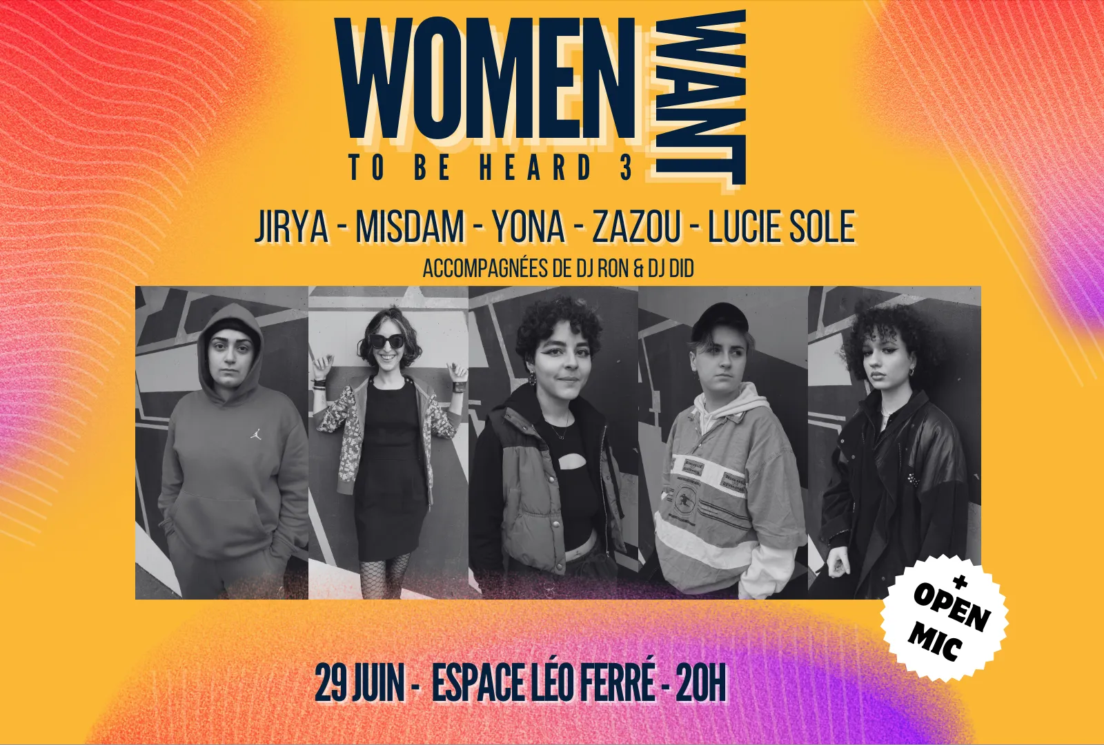 Women want to be heard 3, samedi à l'espace Léo Ferré à Brest !
