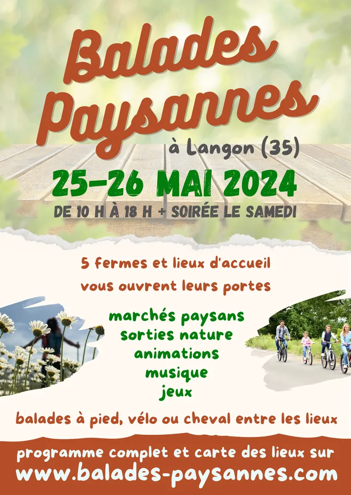 Les balades paysannes : Les 25 et 26 mai à Langon !