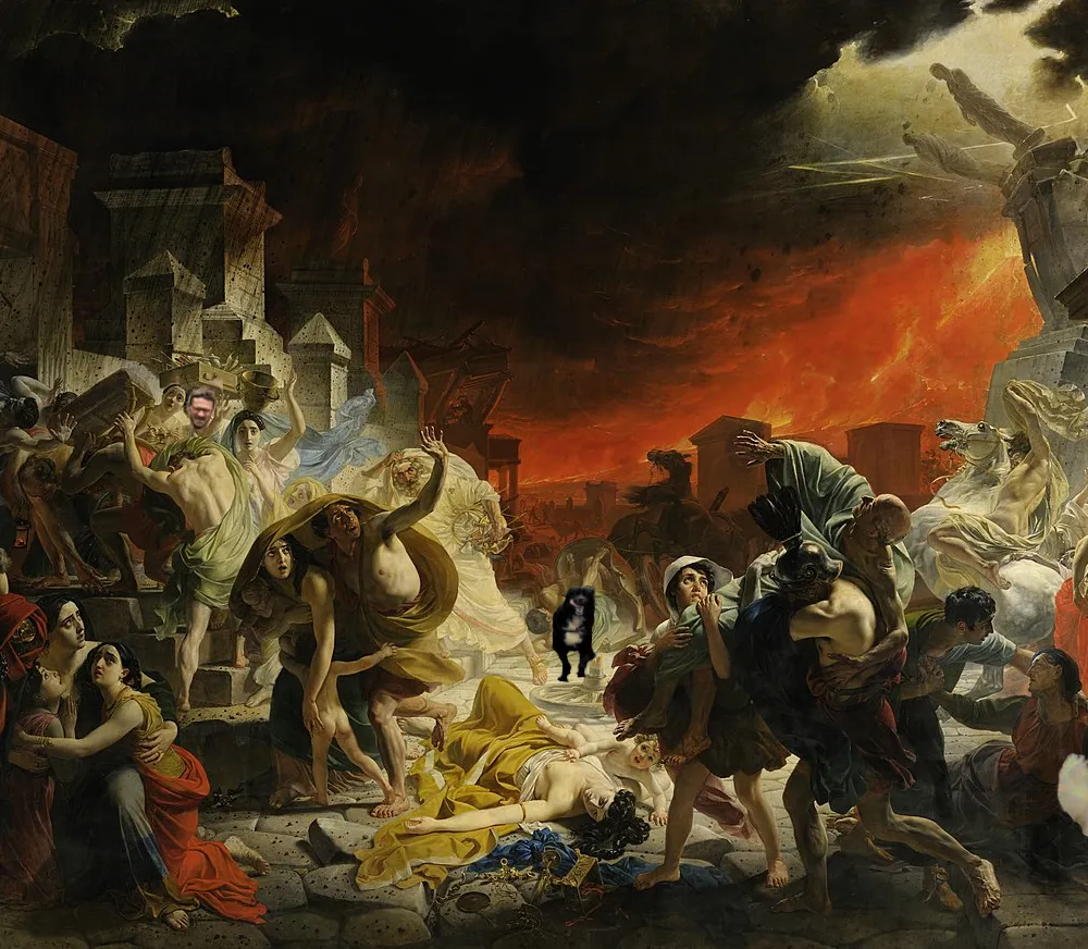 La destruction de Pompéi en duplex !