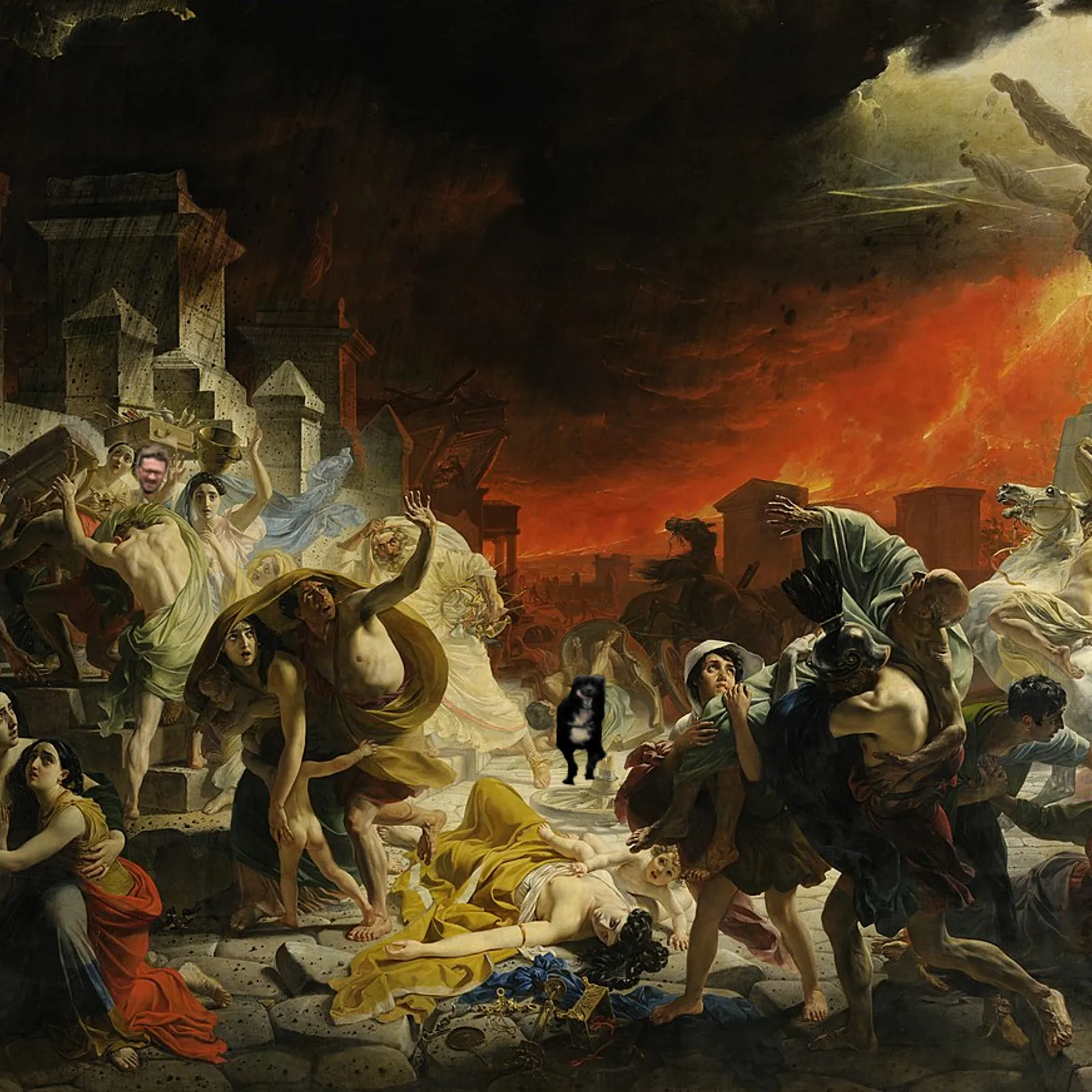 La destruction de Pompéi en duplex !