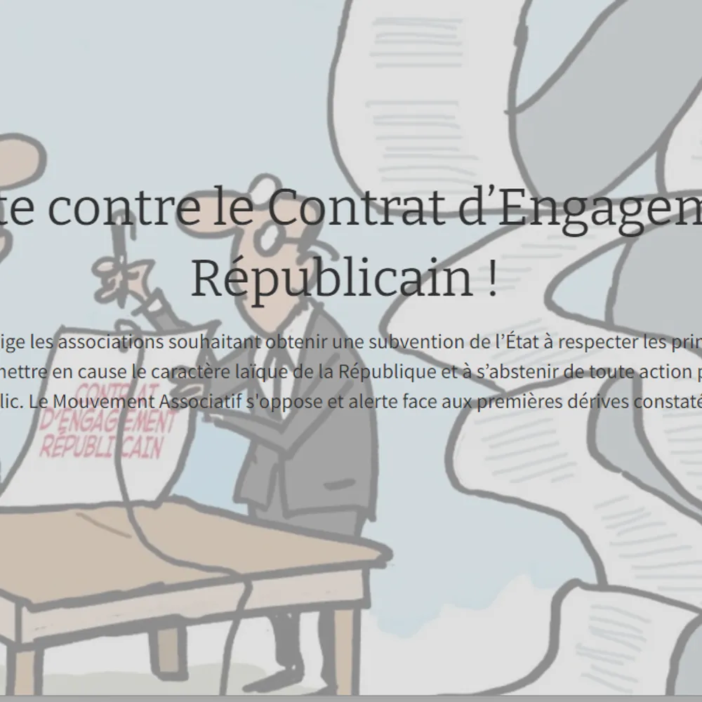 Le contrat d'engagement républicain, une menace pour la liberté associative 