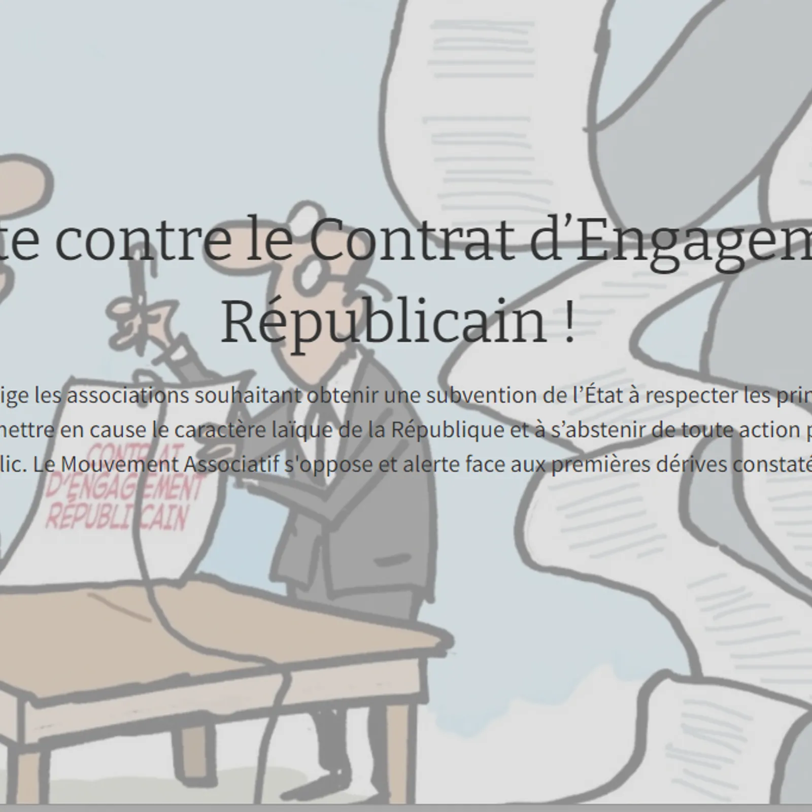 Le contrat d'engagement républicain, une menace pour la liberté associative 