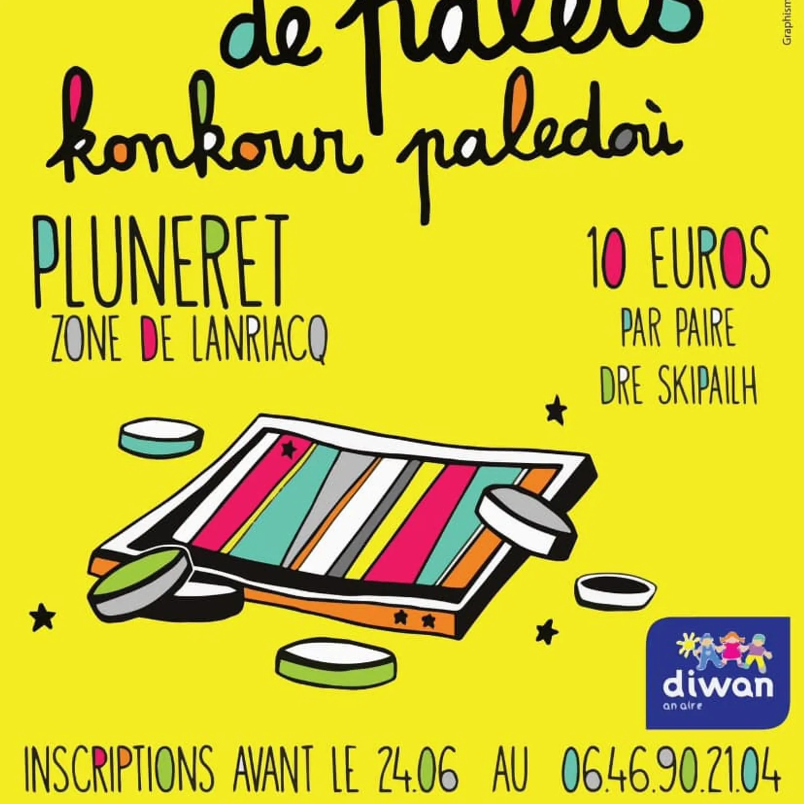 Tournoi de palets avec l'école Diwan d'Auray !