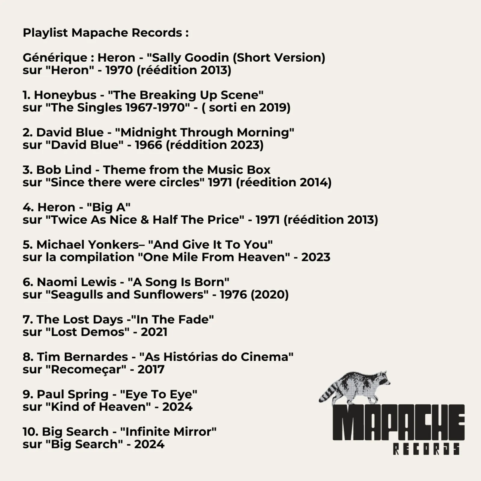 #71 : Mapache Records